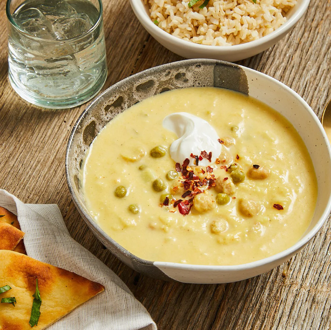 Wholesome Crave's Chana Masala Cauliflower Soup
